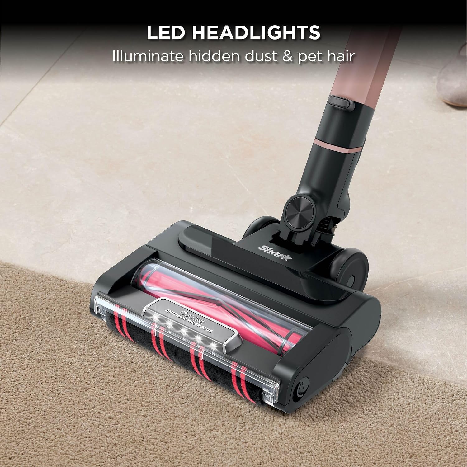 Shark Stratos Cordless Stick Vacuum Cleaner, Charcoal/Rose Gold IZ400UK